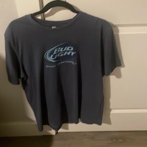 Bud light tee shirt XL Navy blue